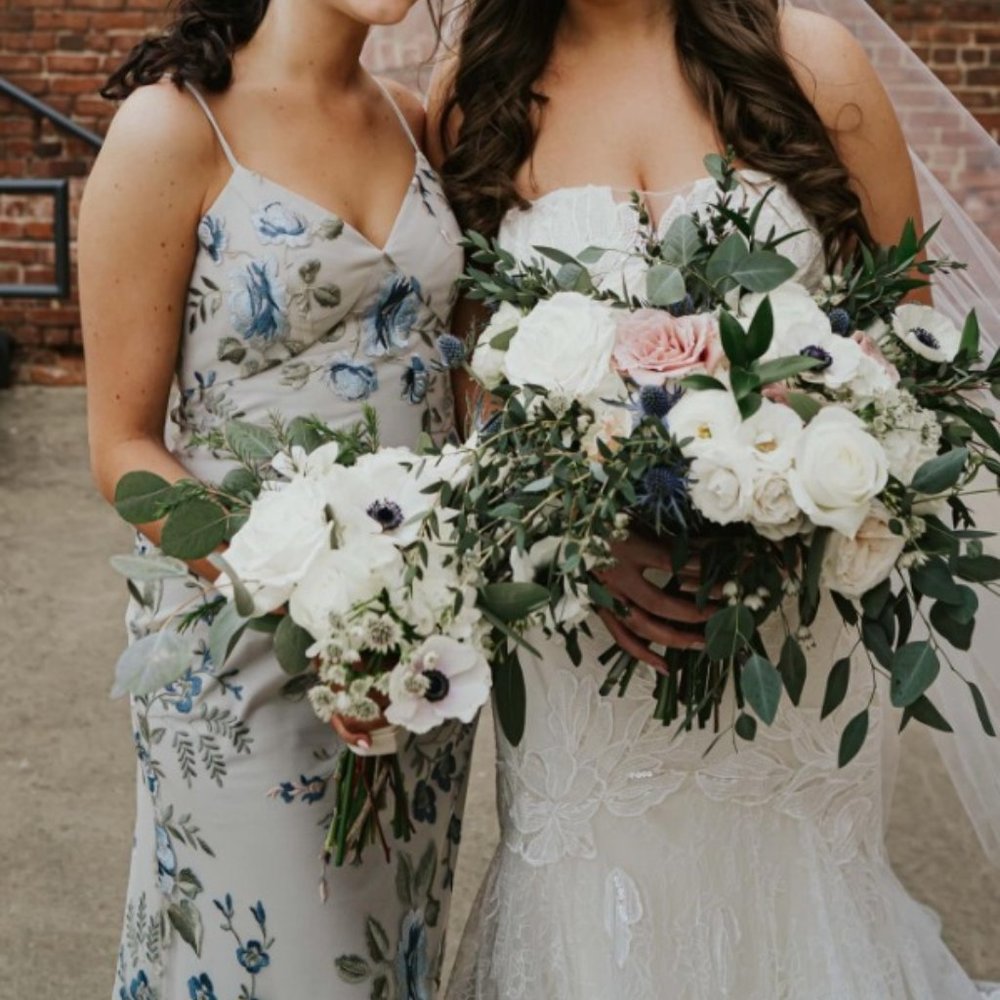 COPY - Jenny Yoo Blue Agate Floral Bridesmaid Dre…
